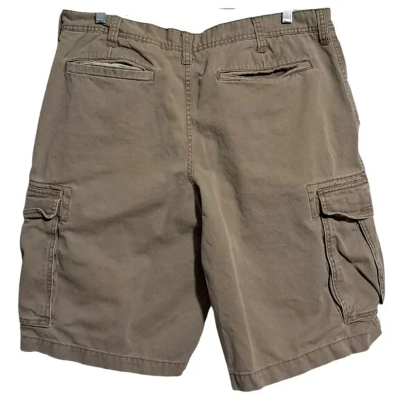 Old Navy Cargo Shorts Mens Size 38 Khaki Casual 100% Cotton Durable Design Y2K - Picture 7 of 8
